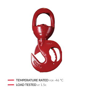 Heavy Lift Short Rod Hook | Capacity 50,000 LB /25 Ton